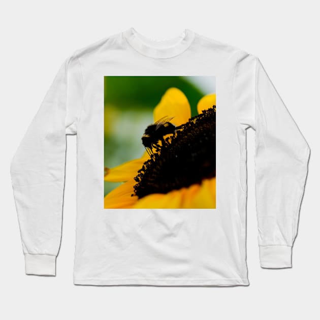 Bee silhouette Long Sleeve T-Shirt by mbangert